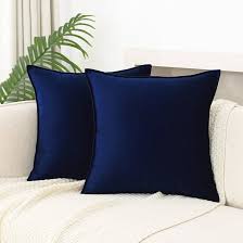 Velvet Throw Pillow 45x45cm (navy)